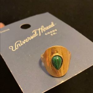 Universal Thread Ring with Semi-Precious Stone